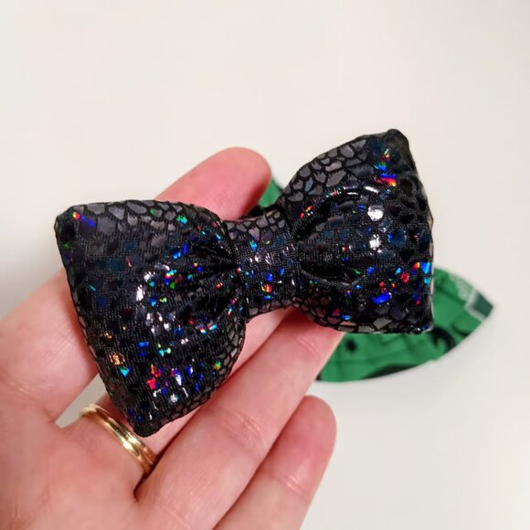 Labubu Harry Potter Slytherin Inspired Dress with Snake Metallic Bow Outfit - Picture 5 of 7